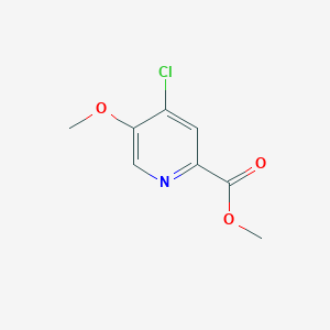 molecular formula C8H8ClNO3 B1404095 4-氯-5-甲氧基吡啶酸甲酯 CAS No. 857433-67-1