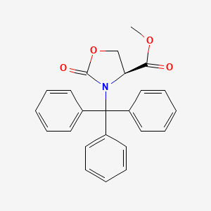 molecular formula C24H21NO4 B14040982 Methyl (S)-2-oxo-3-trityloxazolidine-4-carboxylate 