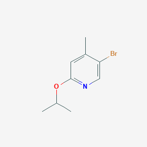 molecular formula C9H12BrNO B1404100 5-Bromo-2-isopropoxy-4-methylpyridine CAS No. 1239611-37-0