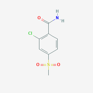 molecular formula C8H8ClNO3S B1404101 2-Chloro-4-(methylsulfonyl)benzamide CAS No. 869586-85-6