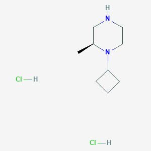 molecular formula C9H20Cl2N2 B1404103 (2S)-1-cyclobutyl-2-methylpiperazine dihydrochloride CAS No. 1227610-42-5