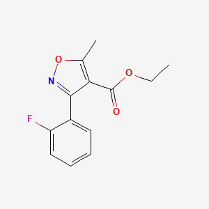 Ethyl 3-(2-fluorophenyl)-5-methylisoxazole-4-carboxylate