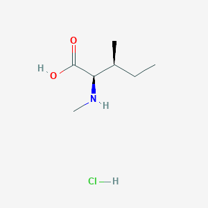 molecular formula C7H16ClNO2 B14041057 N-Me-D-Ile-OH.HCl 