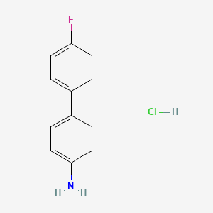 molecular formula C12H11ClFN B14041074 4-(4-fluorophenyl)aniline Hydrochloride 