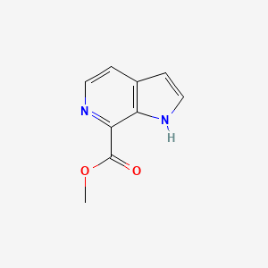 molecular formula C9H8N2O2 B1404110 1H-吡咯并[2,3-c]吡啶-7-甲酸甲酯 CAS No. 945840-73-3