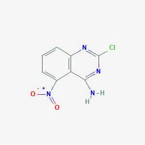 molecular formula C8H5ClN4O2 B14041106 2-Chloro-5-nitroquinazolin-4-amine 