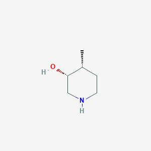 molecular formula C6H13NO B1404112 cis-3-Hydroxy-4-methylpiperidine CAS No. 955082-92-5