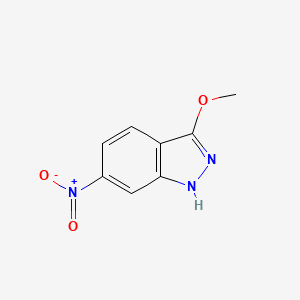 molecular formula C8H7N3O3 B1404114 3-甲氧基-6-硝基-1H-吲唑 CAS No. 711-94-4