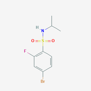 molecular formula C9H11BrFNO2S B1404115 4-bromo-2-fluoro-N-isopropylbenzenesulfonamide CAS No. 1055995-88-4