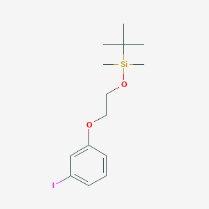 molecular formula C14H23IO2Si B1404117 tert-Butyl-(2-(3-iodophenoxy)ethoxy)dimethylsilane CAS No. 940876-04-0