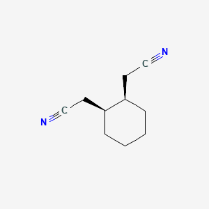 molecular formula C10H14N2 B14041170 cis-2,2'-Cyclohexane-1,2-diyldiacetonitrile 