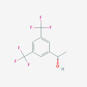 molecular formula C10H8F6O B140412 (S)-1-[3,5-Bis(trifluoromethyl)phenyl]ethanol CAS No. 225920-05-8