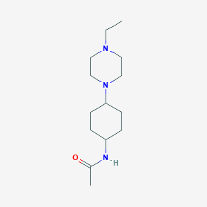 molecular formula C14H27N3O B1404122 N-[4-(4-ethylpiperazin-1-yl)cyclohexyl]acetamide CAS No. 1214265-83-4