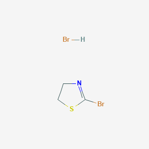 molecular formula C3H5Br2NS B14041236 2-Bromothiazoline hbr 