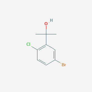 molecular formula C9H10BrClO B1404124 2-(5-Bromo-2-chlorophenyl)propan-2-ol CAS No. 885069-29-4