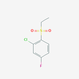 molecular formula C8H8ClFO2S B1404129 2-氯-1-(乙磺酰基)-4-氟苯 CAS No. 1062559-01-6