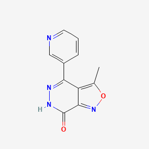 molecular formula C11H8N4O2 B1404146 3-Methyl-4-pyridin-3-ylisoxazolo[3,4-d]pyridazin-7(6h)-one CAS No. 720718-34-3
