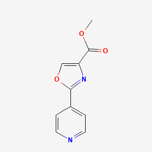 molecular formula C10H8N2O3 B1404154 Methyl 2-(pyridin-4-yl)-1,3-oxazole-4-carboxylate CAS No. 955401-44-2