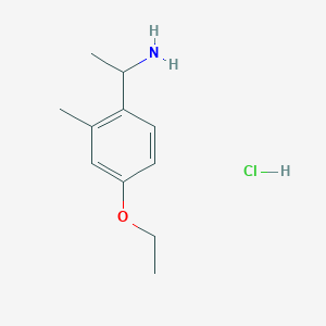 molecular formula C11H18ClNO B1404162 1-(4-Ethoxy-2-methylphenyl)-ethylamine hydrochloride CAS No. 2204959-41-9