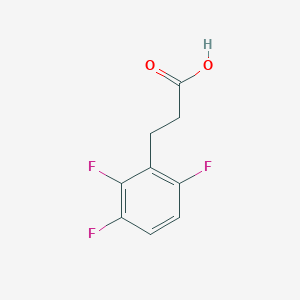 molecular formula C9H7F3O2 B1404164 Benzenepropanoic acid, 2,3,6-trifluoro- CAS No. 1102373-68-1