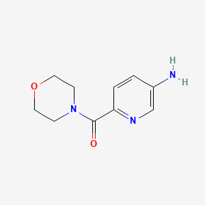 molecular formula C10H13N3O2 B1404167 (5-Aminopyridin-2-yl)(morpholino)methanone CAS No. 1180131-89-8