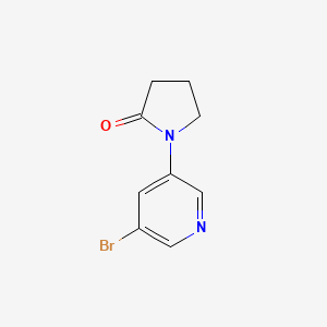 molecular formula C9H9BrN2O B1404169 1-(5-Bromopyridin-3-YL)pyrrolidin-2-one CAS No. 1209459-07-3