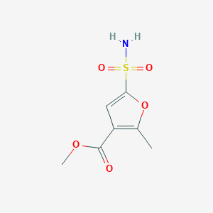 molecular formula C7H9NO5S B1404175 methyl 2-methyl-5-sulfamoylfuran-3-carboxylate CAS No. 898229-70-4