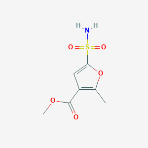 molecular formula C7H9NO5S B1404175 4-Methoxycarbonyl-5-methylfuran-2-sulfonamide CAS No. 898229-70-4