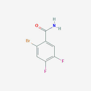 molecular formula C7H4BrF2NO B1404176 2-Bromo-4,5-difluorobenzamide CAS No. 1804408-73-8
