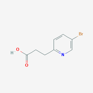 molecular formula C8H8BrNO2 B1404179 3-(5-Bromopyridin-2-yl)propanoic acid CAS No. 1021938-97-5