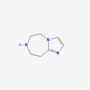 molecular formula C7H11N3 B1404184 6,7,8,9-Tetrahydro-5H-Imidazo[1,2-d][1,4]diazepine CAS No. 933742-83-7