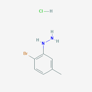 molecular formula C7H10BrClN2 B1404187 (2-Bromo-5-methylphenyl)hydrazine hydrochloride CAS No. 60481-41-6