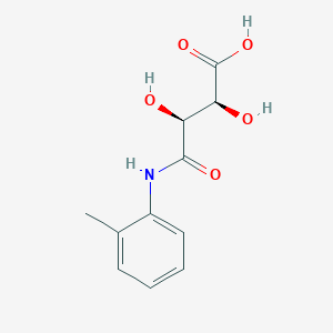 molecular formula C11H13NO5 B1404189 (2S,3S)-2,3-dihydroxy-3-[(2-methylphenyl)carbamoyl]propanoic acid CAS No. 1228803-95-9