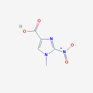 molecular formula C5H5N3O4 B1404191 1-methyl-2-nitro-1H-imidazole-4-carboxylic acid CAS No. 1935419-90-1