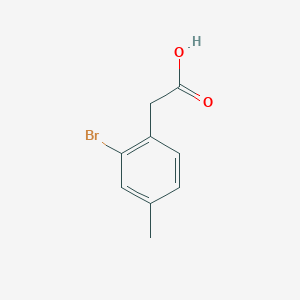 molecular formula C9H9BrO2 B1404195 2-(2-Bromo-4-methylphenyl)acetic acid CAS No. 31881-86-4