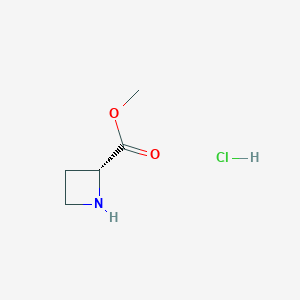 molecular formula C5H10ClNO2 B1404199 (R)-Methyl Azetidine-2-carboxylate Hydrochloride CAS No. 647854-63-5