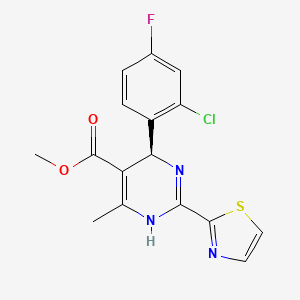 molecular formula C16H13ClFN3O2S B14042045 Methyl (S)-4-(2-Chloro-4-fluorophenyl)-6-methyl-2-(2-thiazolyl)-1,4-dihydropyrimidine-5-carboxylate 
