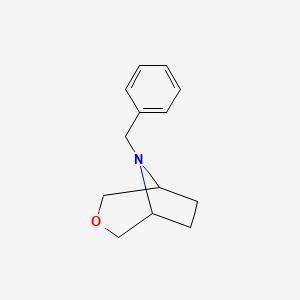 molecular formula C13H17NO B1404210 8-苄基-3-氧杂-8-氮杂双环[3.2.1]辛烷 CAS No. 1187087-20-2