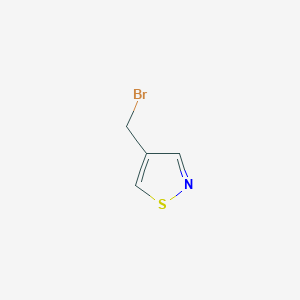 molecular formula C4H4BrNS B1404217 4-(溴甲基)异噻唑 CAS No. 1378822-69-5