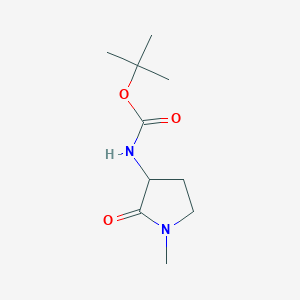 molecular formula C10H18N2O3 B1404219 tert-Butyl (1-methyl-2-oxopyrrolidin-3-yl)carbamate CAS No. 1384264-11-2