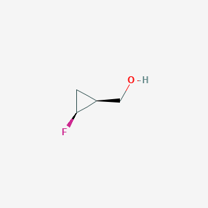 molecular formula C4H7FO B1404223 ((1S,2S)-2-fluorocyclopropyl)methanol CAS No. 883731-57-5
