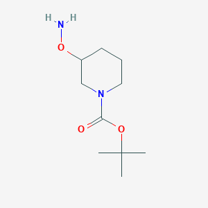 molecular formula C10H20N2O3 B1404224 Tert-butyl 3-(aminooxy)piperidine-1-carboxylate CAS No. 143540-11-8
