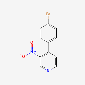 molecular formula C11H7BrN2O2 B1404226 4-(4-溴苯基)-3-硝基吡啶 CAS No. 942598-33-6