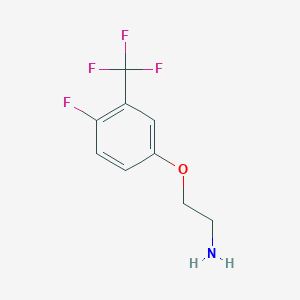 B1404232 2-(4-Fluoro-3-trifluoromethylphenoxy)-ethylamine CAS No. 1186048-81-6