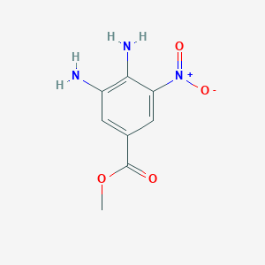 molecular formula C8H9N3O4 B1404237 甲基3,4-二氨基-5-硝基苯甲酸酯 CAS No. 54226-23-2