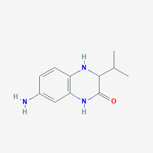 7-Amino-3-isopropyl-3,4-dihydroquinoxalin-2(1H)-one