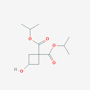 molecular formula C12H20O5 B1404242 Diisopropyl 3-hydroxycyclobutane-1,1-dicarboxylate CAS No. 869109-31-9