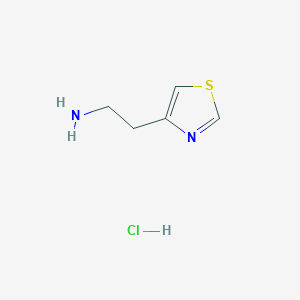 molecular formula C5H9ClN2S B1404247 2-(1,3-Thiazol-4-yl)ethan-1-amine hydrochloride CAS No. 1082700-90-0