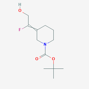 molecular formula C12H20FNO3 B1404248 tert-Butyl 3-(1-fluoro-2-hydroxyethylidene)-piperidine-1-carboxylate CAS No. 1001161-82-5