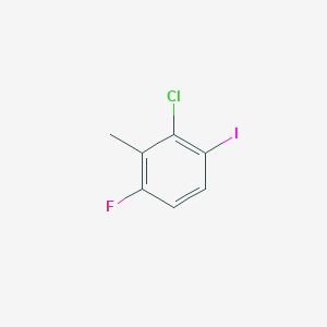 molecular formula C7H5ClFI B14042501 2-Chloro-4-fluoro-1-iodo-3-methylbenzene 